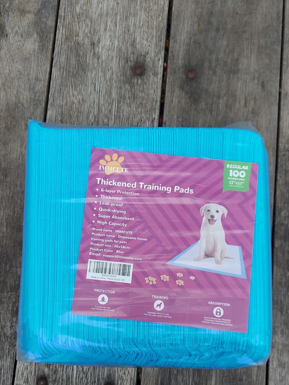 Thickened Training Pads for Dogs - Blue (100 Count)
